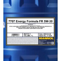 Mannol OEM Energy Formula FR 5W-30 7л Image #2