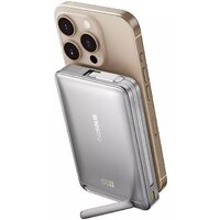 Baseus Nomos Qi2 Magnetic Power Bank 10000mAh (серебристый) Image #6