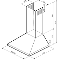 Krona Janna 600 Black Push Button Image #6