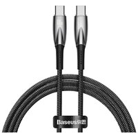 Baseus Glimmer Series Fast Charging Data Cable USB Type-C - Type-C 100W CADH000801 (2 м, черный) Image #1