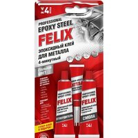 Felix Клей эпоксидный для металла стальной 2x17мл 411040063