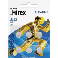 Mirex LR43 (AG12) блистер 6 шт. 23702-LR43-E6
