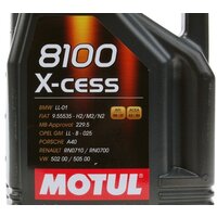 Motul 8100 X-cess 5W40 5л Image #3