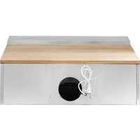 Elikor Фарм 90H-650-E3D (нержавеющая сталь/дуб неокрашенный) Image #5