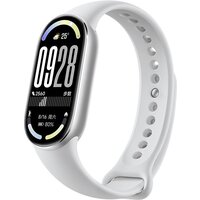 Xiaomi Smart Band 10 M2459B1 (серебристый, с белым силиконовым ремешком, международная версия)