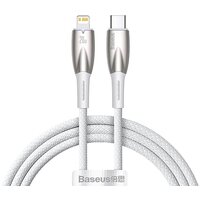 Baseus Glimmer Series Fast Charging Data Cable Type-C - Lightning 20W CADH000002 (1 м, белый)