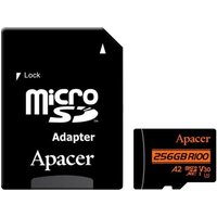 Apacer microSDXC AP256GMCSX10UB-R 256GB (с адаптером)