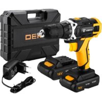 Deko DKCD16FU-Li 063-4099 (с 2-мя АКБ, кейс, набор оснастки)