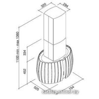 Falmec Prestige Design+ Island 75 800 м3/ч (белый) Image #2