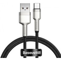 Baseus Cafule Series Metal Data Cable USB Type-A - Type-C 66W CAKF000101 (1 м, черный)