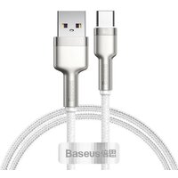 Baseus Cafule Series Metal Data Cable USB Type-A - Type-C 66W CAKF000202 (2 м, белый)