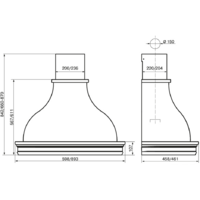 Elikor Аркада Валенсия 90П-650-П3Д (белый муар/дуб неокрашенный) (142677) Image #2