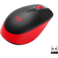 Logitech M190 (черный/красный)