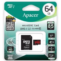 Apacer microSDXC AP64GMCSX10U5-R 64GB (с адаптером) Image #3