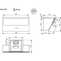 Falmec Verso Design 85 800 м3/ч (белый) Image #6
