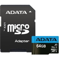 ADATA Premier AUSDX64GUICL10A1-RA1 microSDXC 64GB (с адаптером)