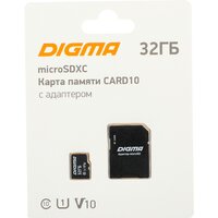 Digma MicroSDXC Class 10 Card10 DGFCA032A01