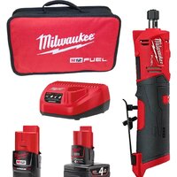 Milwaukee M12 Fuel FDGS-422B 4933471436 (с 2-мя АКБ 2 Ah, 4 Ah)