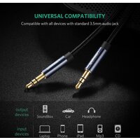 Ugreen AV112 3.5 мм - 3.5 мм (1 м, черный/синий) Image #2