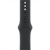 Apple Watch Series 10 46 мм (алюминиевый корпус, черный/черный, спортивный силиконовый ремешок S/M) Image #3