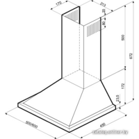 Krona Bella 500 Inox Push Button Image #2