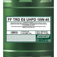 Fanfaro TRD E6 UHPD 10W-40 CK-4/CJ-4 20л Image #2